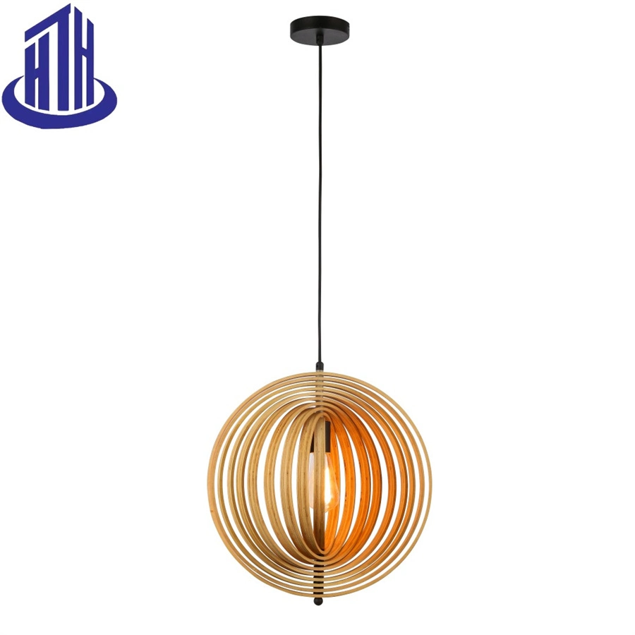 Environmental E27*1-Light Natural Wood Ceiling Chandelier Pendant Light (669B)