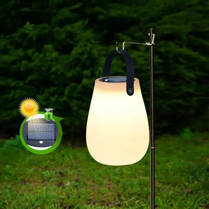 New Solar Power Rechargeable Camping Tent Light Outdoor LED Lamps