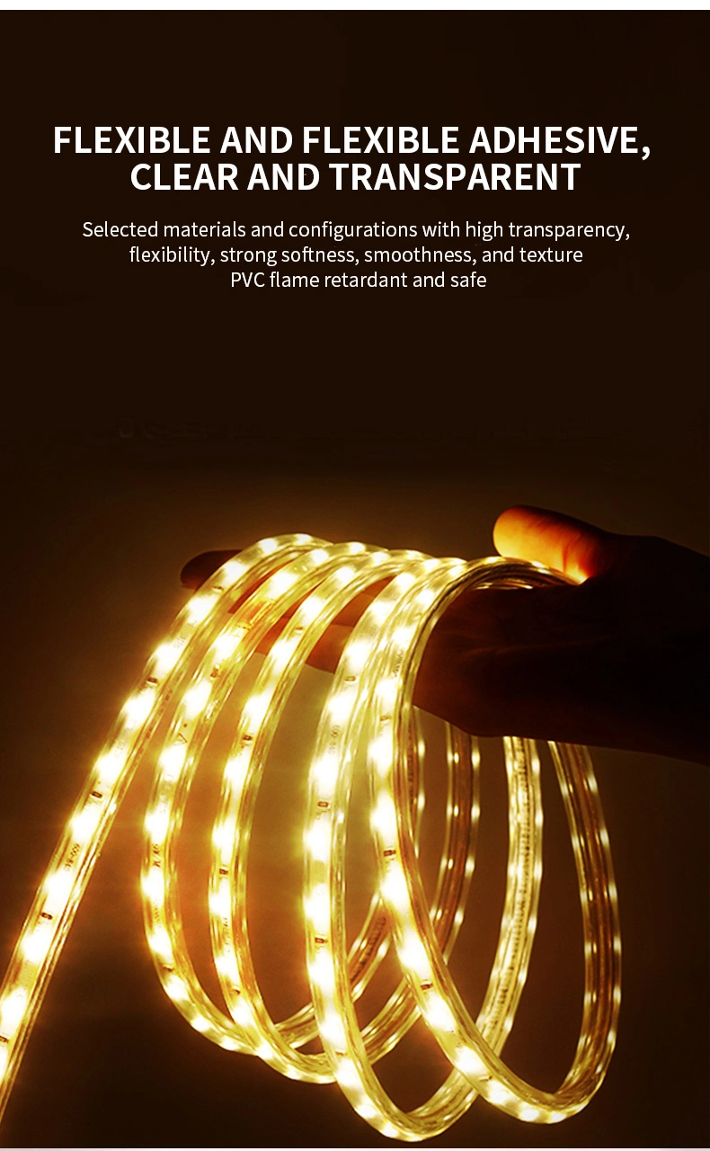 Aluminum Profile Silicone Cover 12V Smart Solar 2835 LED Strip Light Outdoor Waterproof for LED Neon Flex Flexible Strip Rope Light