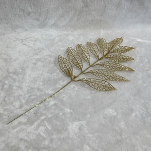 Gold Decorative Christmas Tree Branches with Glitter