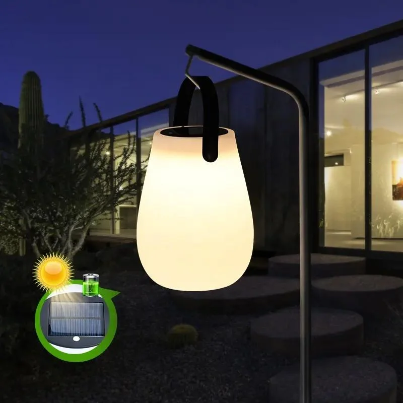 New Solar Power Rechargeable Camping Tent Light Outdoor LED Lamps