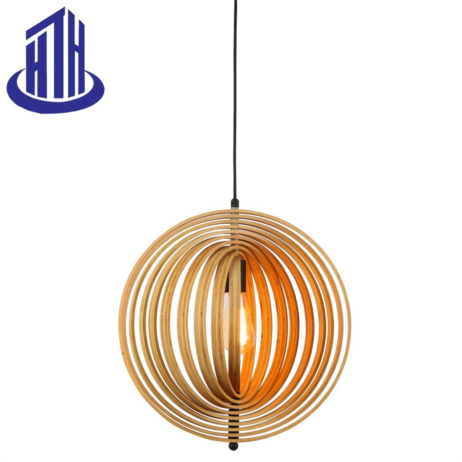 Environmental E27*1-Light Natural Wood Ceiling Chandelier Pendant Light (669B)